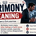 Acrimony Meaning
