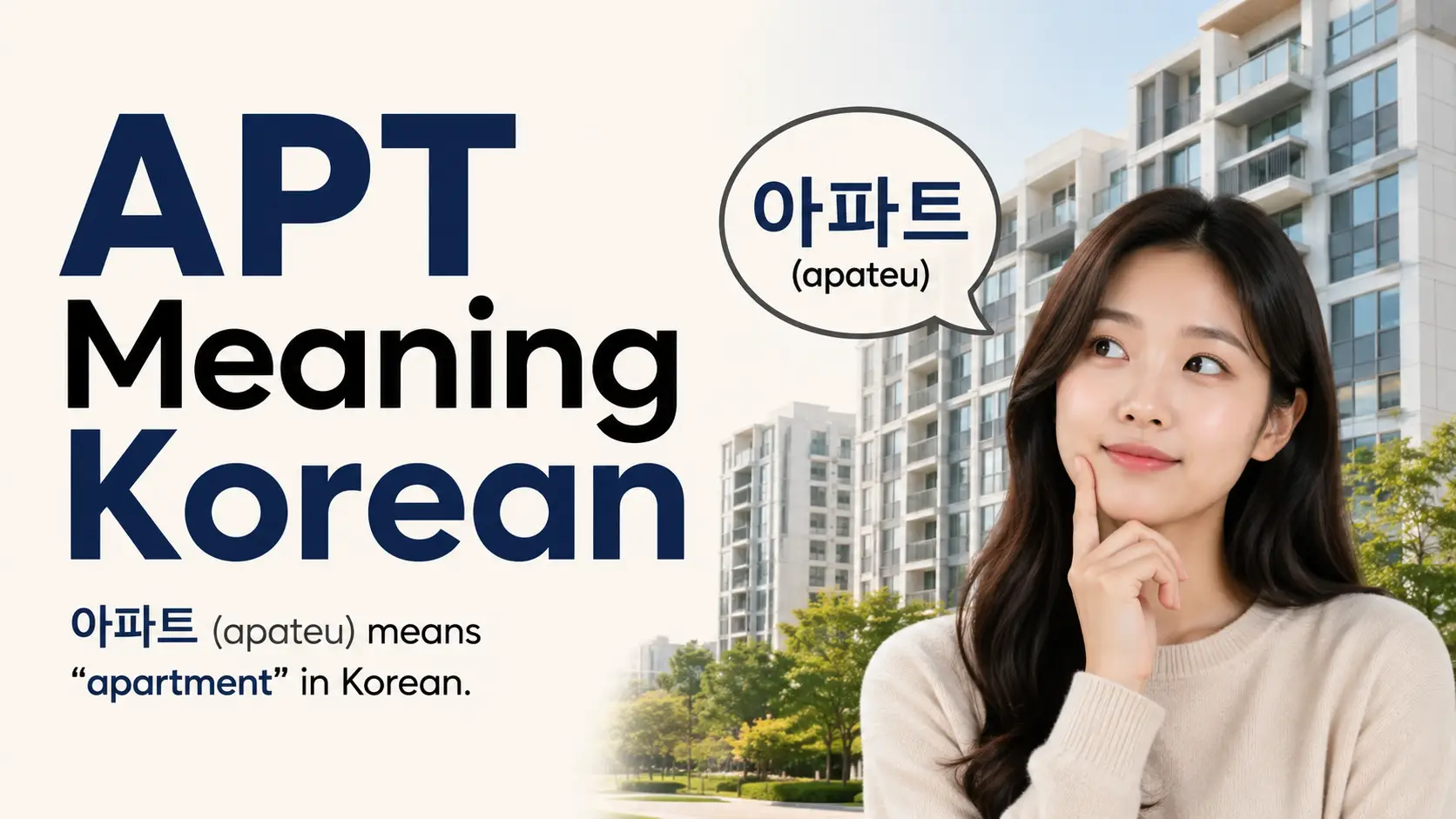 APT Meaning Korean