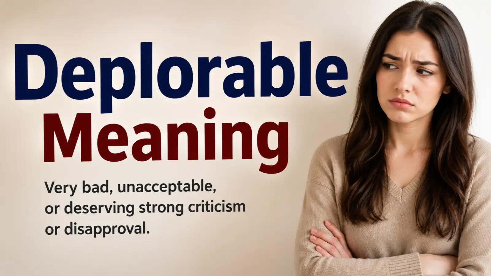 Deplorable Meaning
