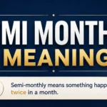 Semi Monthly Meaning