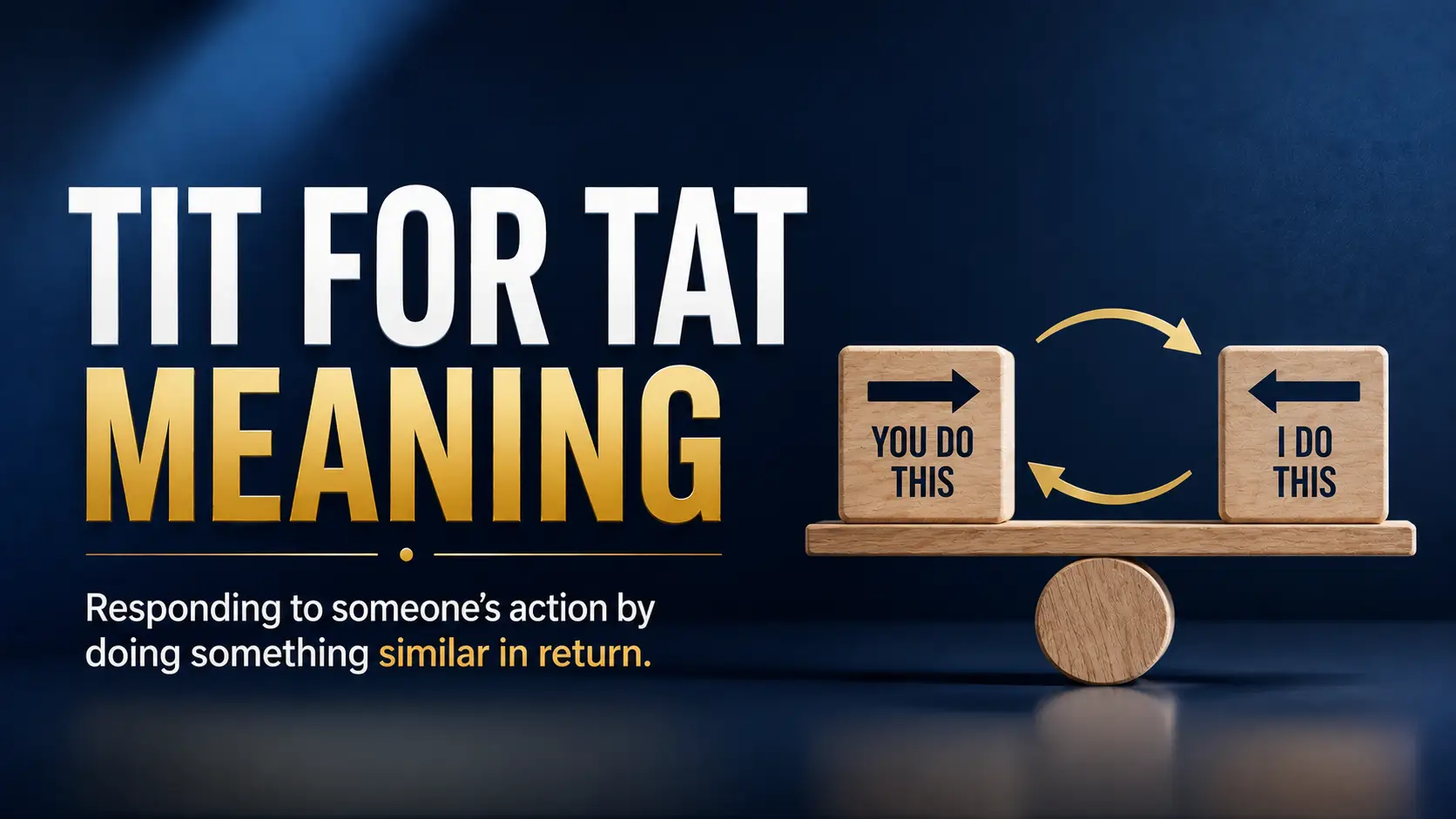 Tit for Tat Meaning