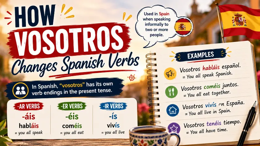 Vosotros Changes Spanish Verbs