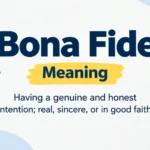 Bona Fide Mean