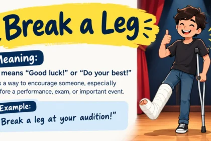 Break A Leg Meaning