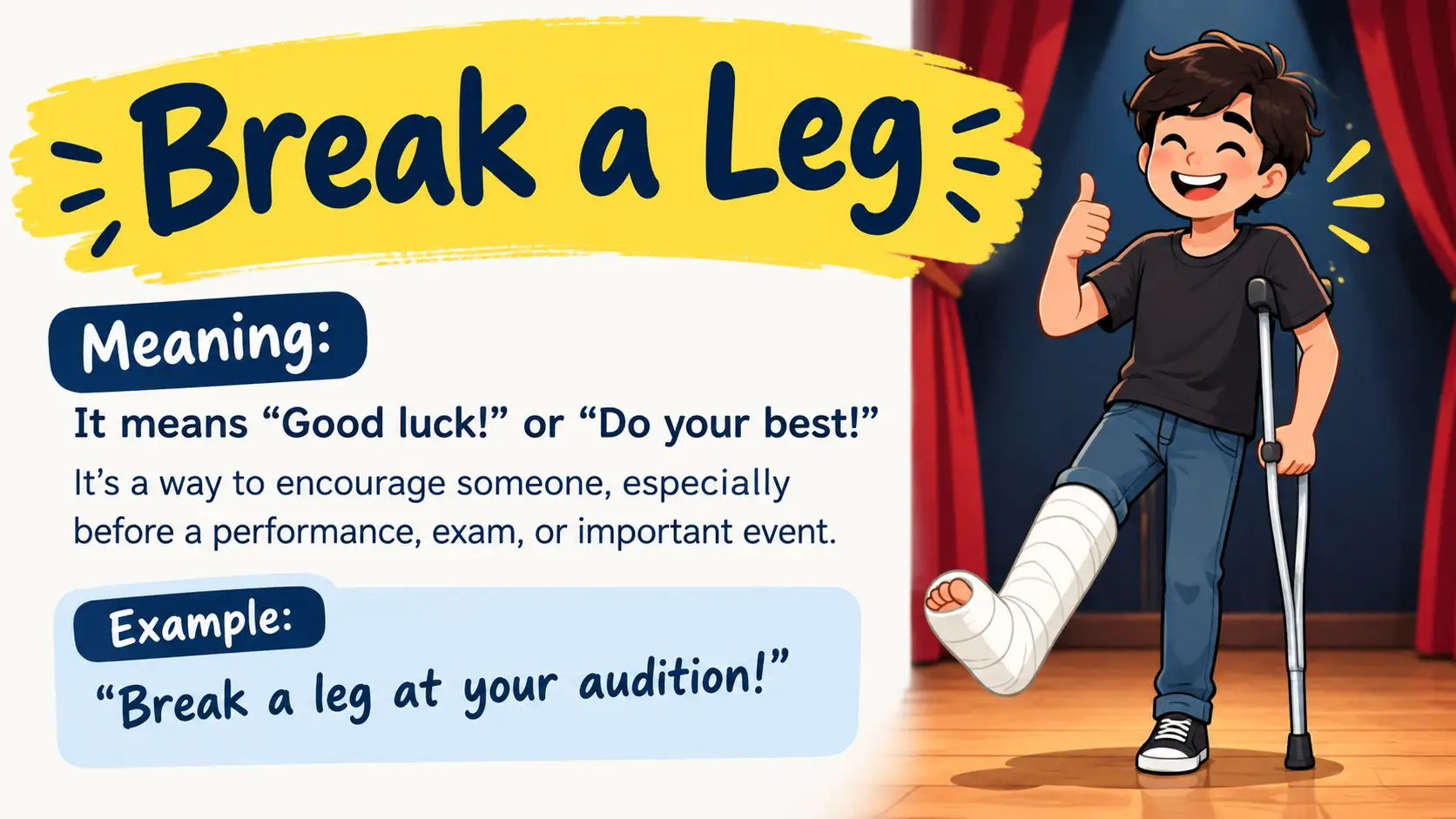 Break a Leg Meaning
