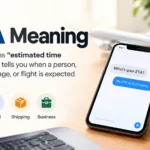 ETA Meaning