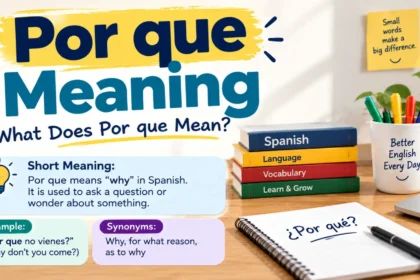 Por Que Meaning
