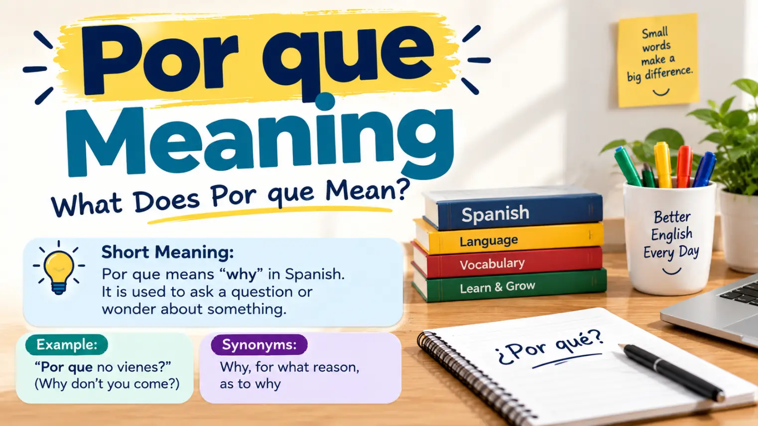 por que meaning