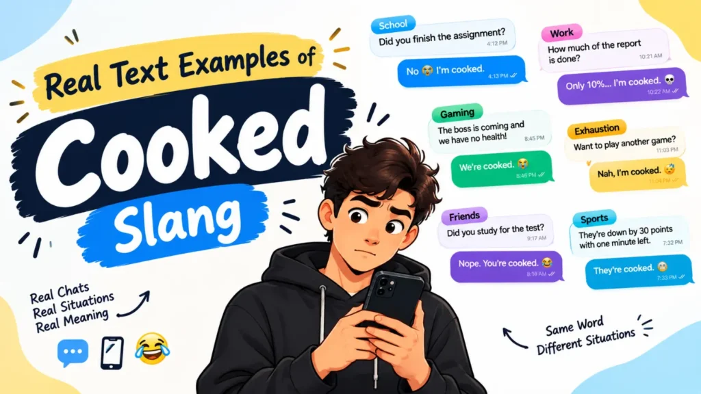 Real Text Examples of Cooked Slang