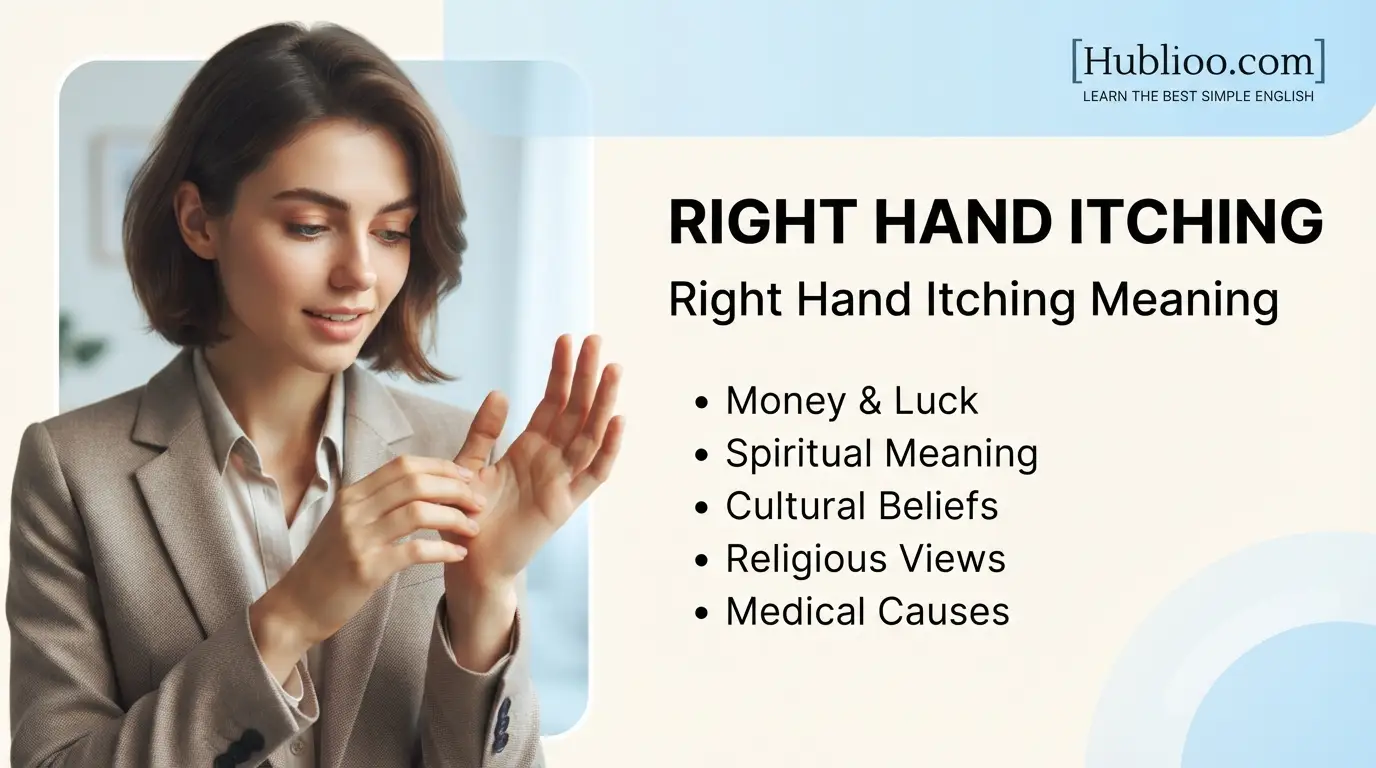 right hand itching meaning