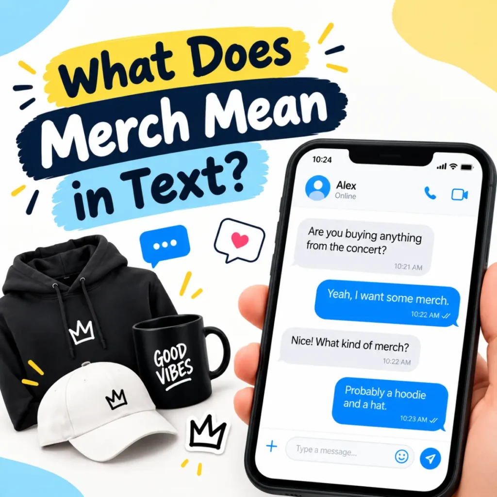 What Does Merch Mean in Text
