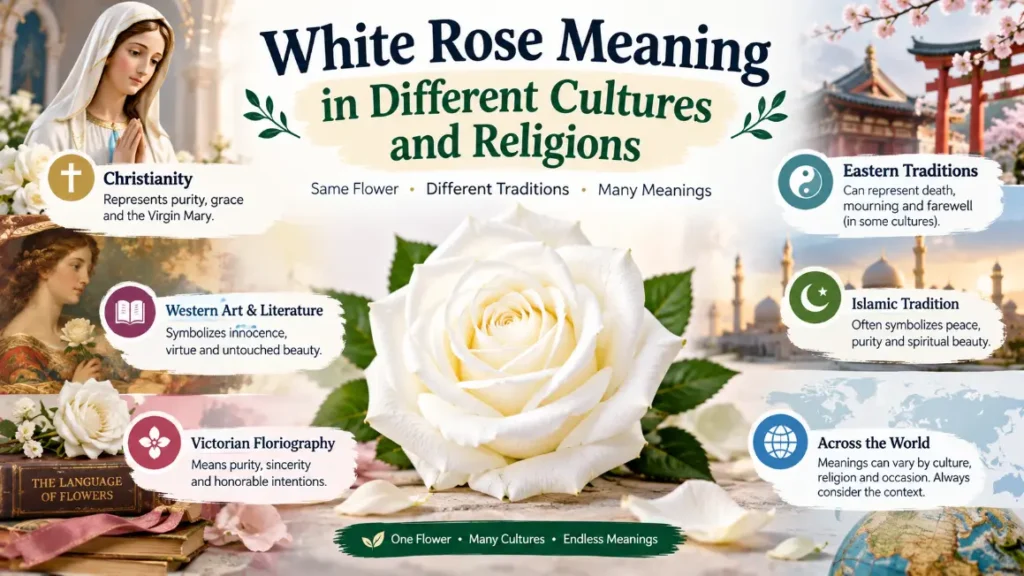 White Rose Meaning in Different Cultures and Religions